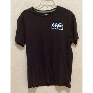 Old Navy Pac-Man "Beware Of Ghosts" Black T-Shirt Size M
